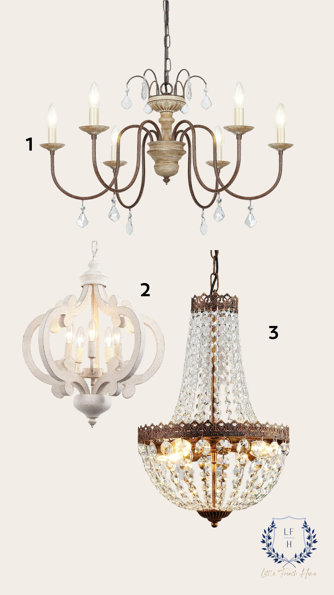 French Country Chandeliers