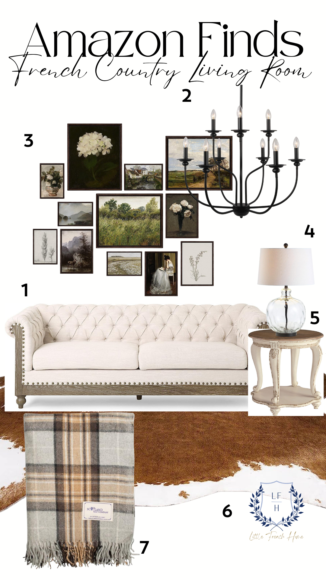 Elevate Your Living Room with a Touch of French Country Charm